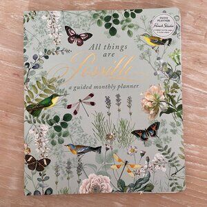 Punch Studio Nature's Grace Butterflies, Undated Monthly Guided Spiral Planner
